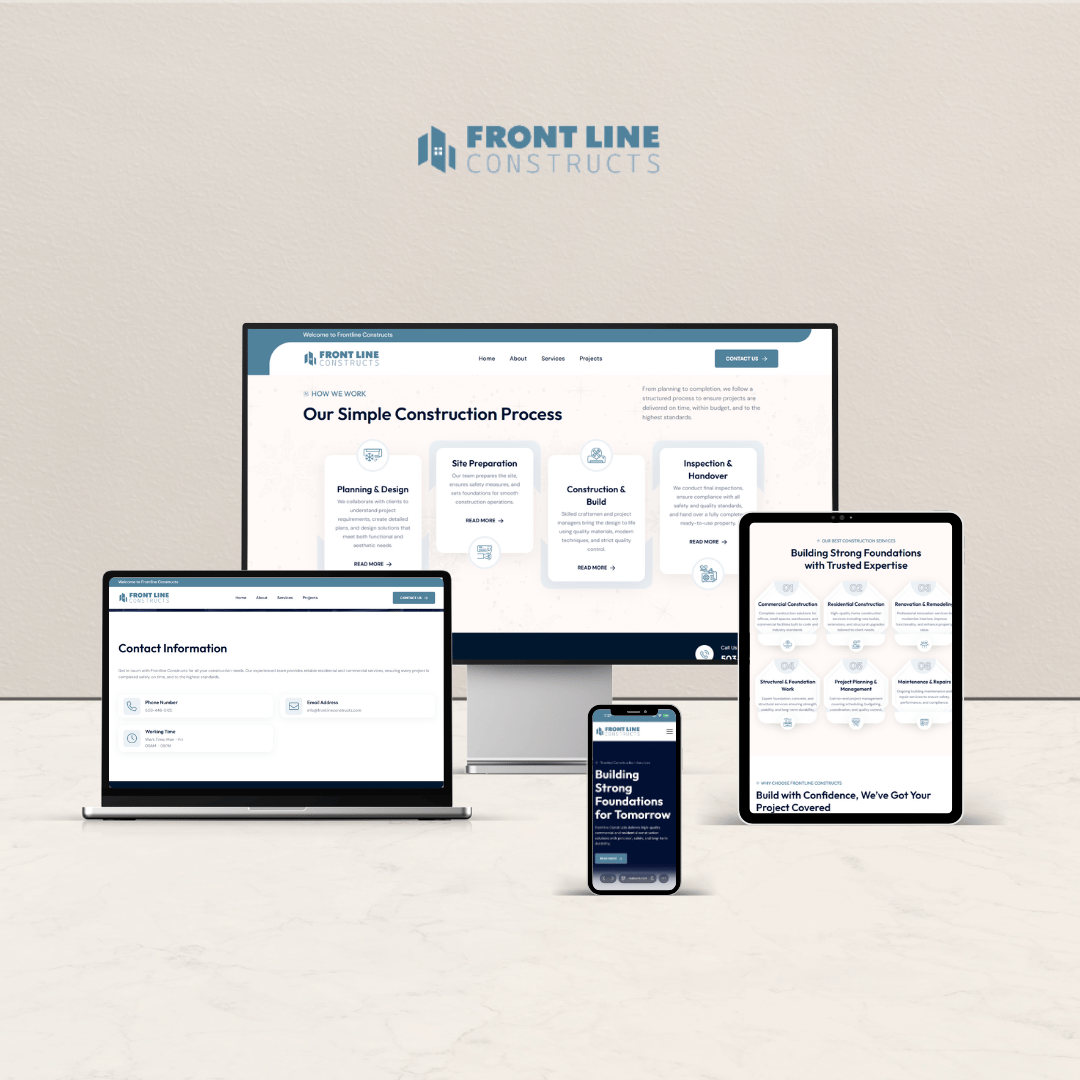 Frontline Constructs – Construction Web Platform thumbnail